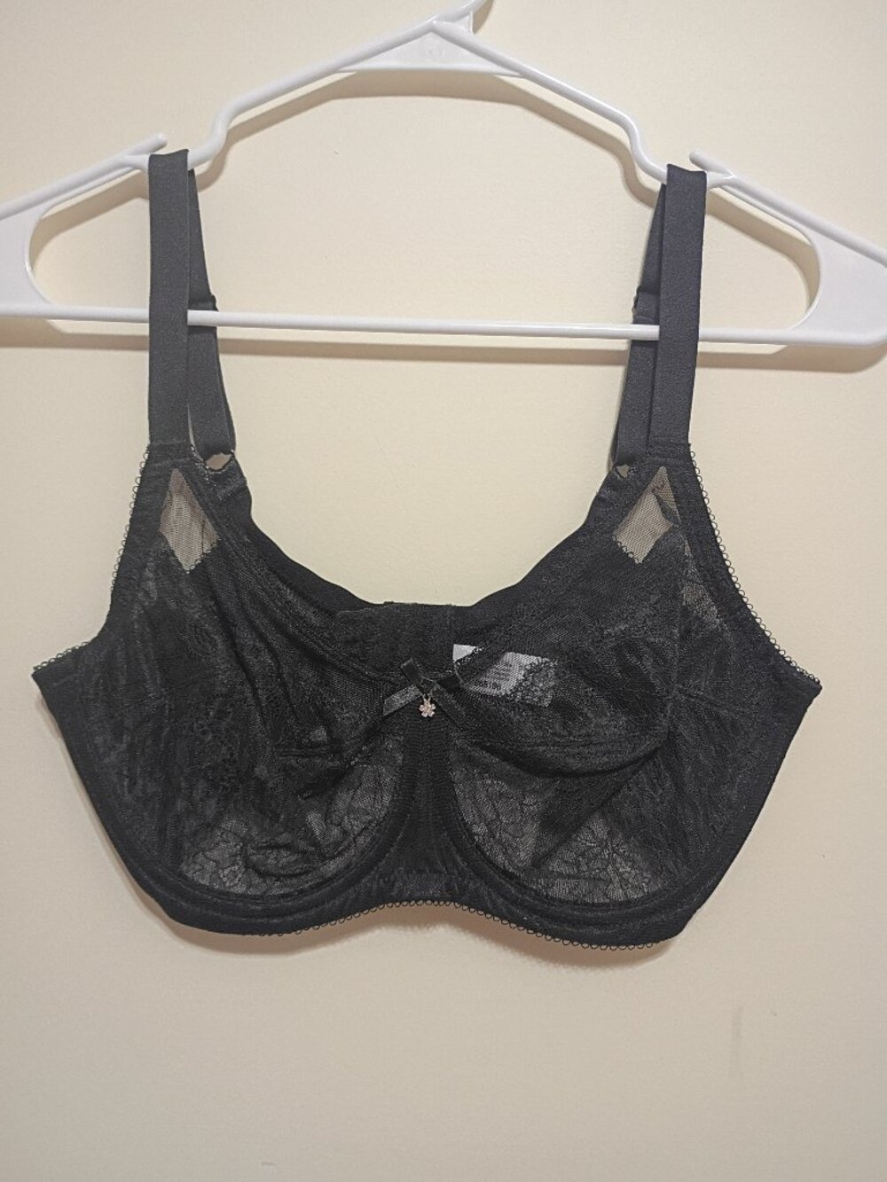 Wacoal Retro Chic Full Figure Underwire Lace Bra Size 32DD Style 855186